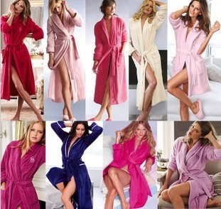 FREE SHIPPING winter women long  ROBES