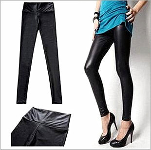 Free shipping Winter Women thickening plus velvet warm imitation leather leggings