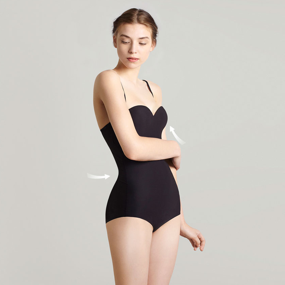 Free shipping Wire shapewear cup slip-resistant bodysuit abdomen drawing butt-lifting shaper female