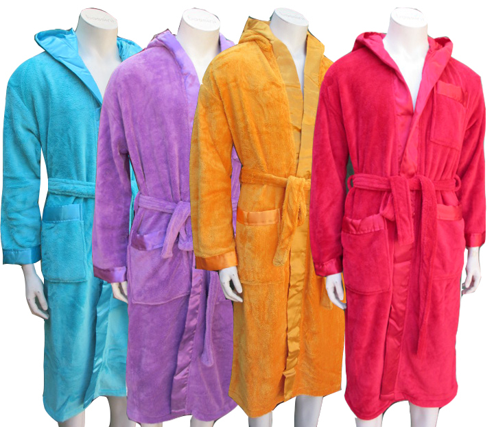 Free shipping With a hood thickening coral fleece robe coral fleece bathrobe lovers robe lounge male female at home service