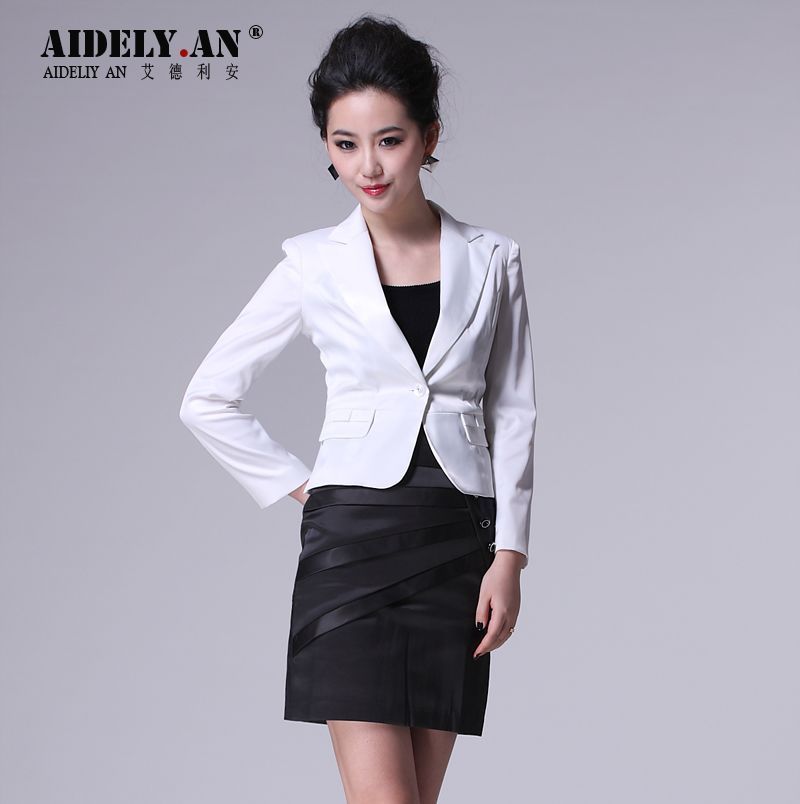 free shipping woman 2012 AMIO professional women's fashion career short skirt set work wear formal