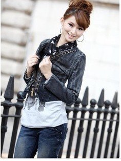 Free shipping! women Brief paragraph cowboy clothing  laday short  jacket,coat.