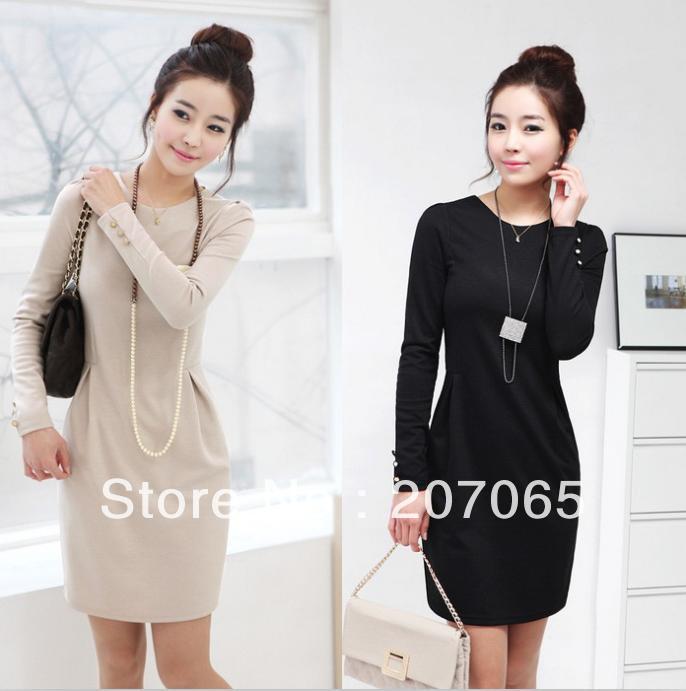 Free shipping women dress,ladies 'dress 2 colour size S, M,L,XL