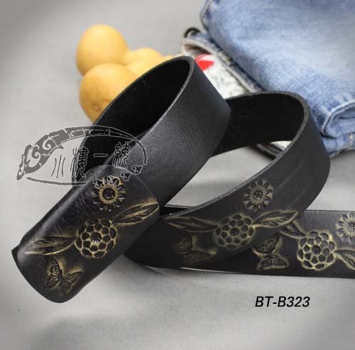 Free shipping Women Exquisite Sunflower Tooled cow Leather Belt many colors/genuine leather belt sBT-B323s