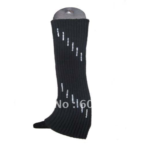 Free Shipping Women Fashion Knitted Boot Cover Side Buttons Leg Warmers