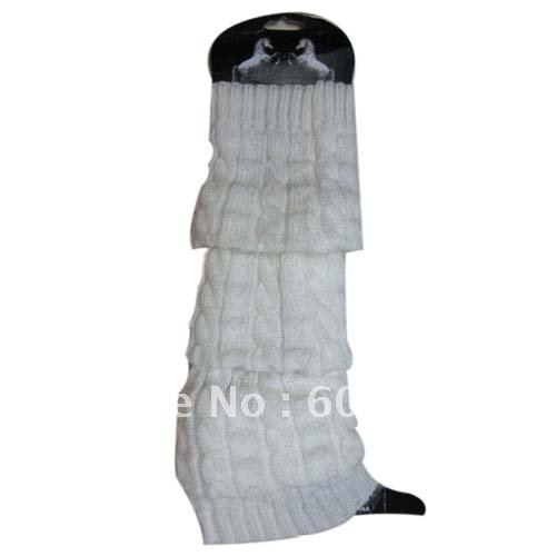 Free Shipping Women Fashion Twist Knitted Patterned Leg Warmer