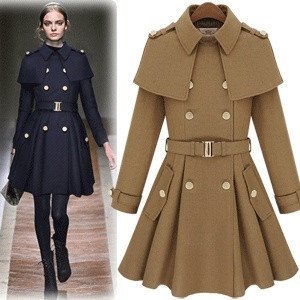 Free Shipping  women  fashion winter long coat,high quality lady cloak  jacket,WOOL COATS wild coat, plus size,ET76