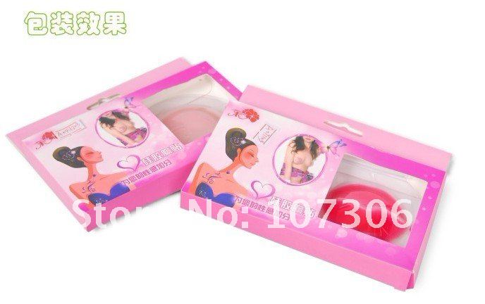 Free shipping women Free bra,Silicone Bra ,invisible bra,Sexy lip silicone chest paste / anti emptied chest paste (1 pairs)