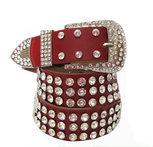 free shipping women genuine leather crystal belt,lady cow leather rhinestone belt with alloy buckle for Christmas