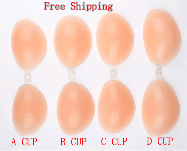 Free Shipping women invisible silicone bra,ABCD-CUP adhesive silicone bra