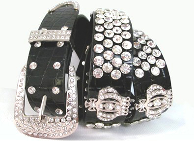 Free shipping women leather belt, rhinestone belt for women clothes,crystal black belt