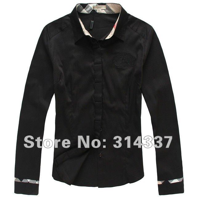 Free shipping women LONG sleeve shirt / turn-down collar women shirt 1319