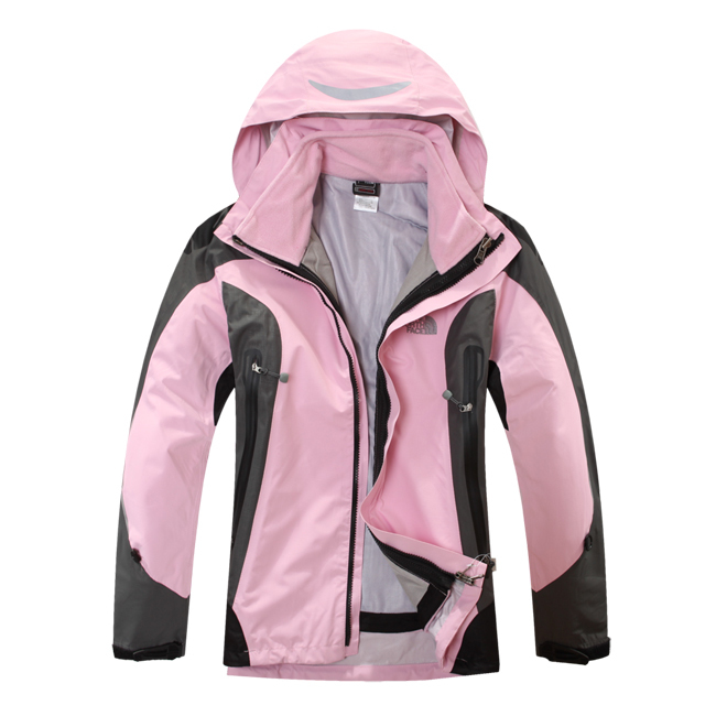 FREE SHIPPING Women's 2 in 1 2012 New Outdoor lady TNF mountain ski jacket Double Layer 3 laminated adhesive 2330