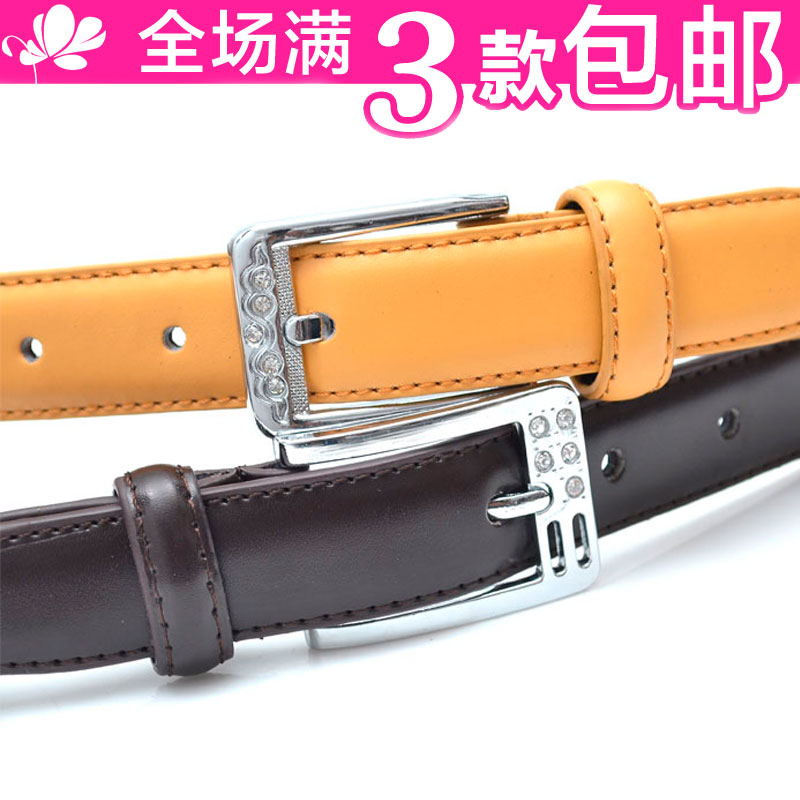 Free shipping Women's belt genuine leather belt female women's strap female fashion cowhide casual pants belt 6096