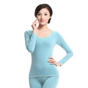 free shipping women's body shaping set long johns thin thermal underwear seamless sexy lace dot tight comfortable EU5015