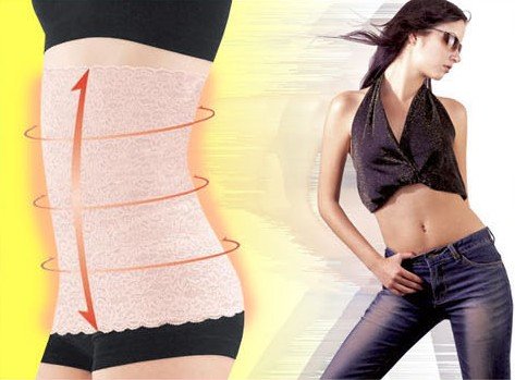 Free Shipping,Women's Body Tummy Trimmer Invisible Slimming Waist Trimmer Belt With Lace Flower