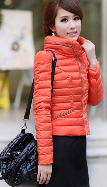 free shipping ! Women's candy color brief paragraph down cotton coat