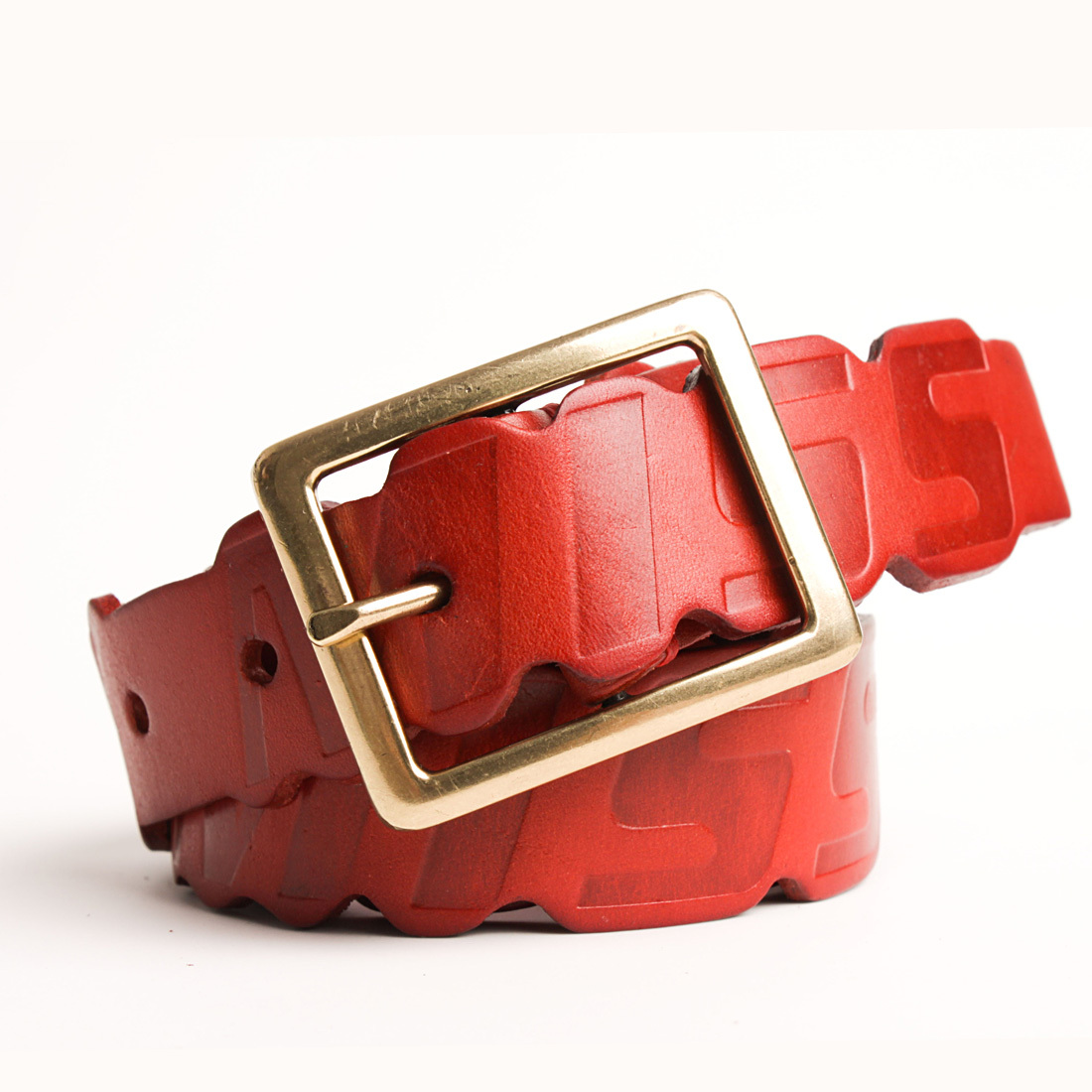 free shipping Women's casual genuine leather strap fashion red strap pin buckle belt first layer of cowhide thin belt