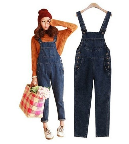 Free shipping  women's denim overalls Jeans/Suspenders/ Jumpsuit//blue jeans