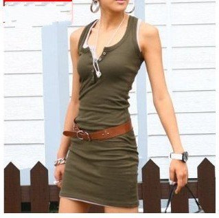 Free Shipping / Women's Dress / Piece / Free Size / 9 Colors / Cotton / Sleeveless A1040