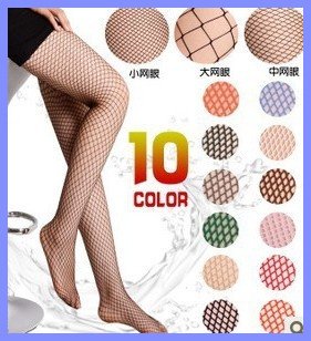 Free Shipping Women's Fahion Sexy  Candy Color Net Tights Silk Stocking Pantyhose#20445