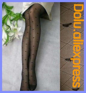 Free Shipping Women's Fahion Sexy Heart Printed Tights Silk Stocking Pantyhose Hot sale #2015