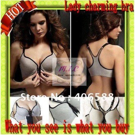 Free shipping women's fashion bra,sexy bra,fashion brassiere,sports bra,with grey color and free shipping 2012 wholesale&retail