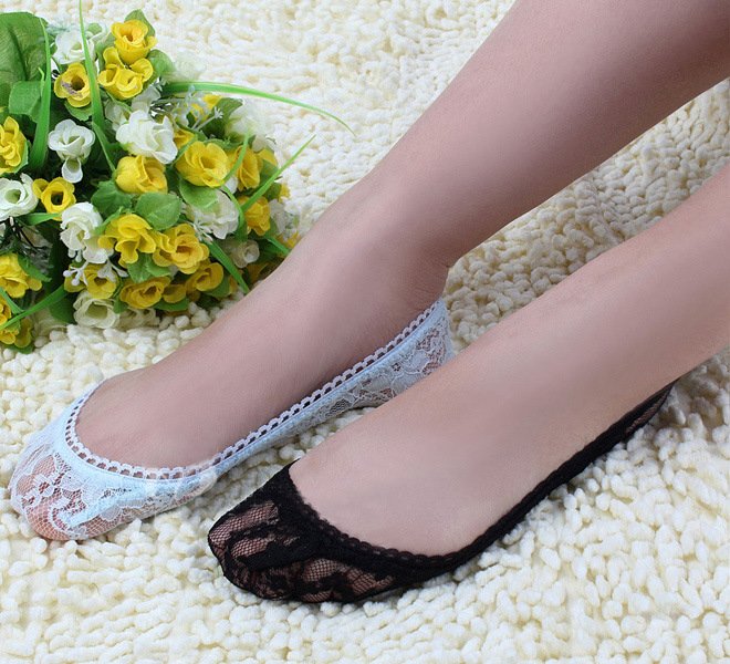 free shipping !/women's fashion short lace socks/ women's flat slippers invisible floor socks with sexy lace 120pcs