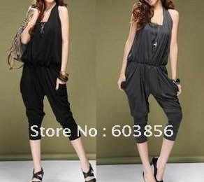 Free shipping Women's jumpsuit overall Harem pants One-piece shorts jumpsuits pants