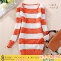 free shipping Women's long-sleeve pullover medium-long basic computer knit sweater 8kinds of candy colors for your pick!