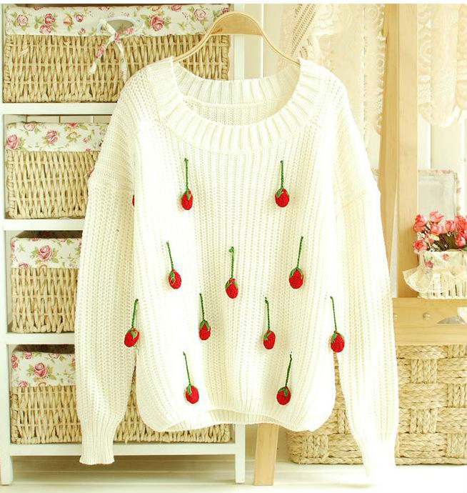 Free shipping women's loose style thick sweater