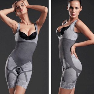 Free shipping women's Magic Bamboo charcoal bodysuits seamless shaper slimmer  (H017)