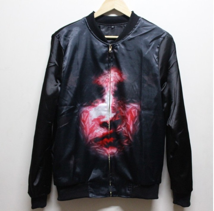 free shipping Women's marian retro  heads print men's jacket  notu201362