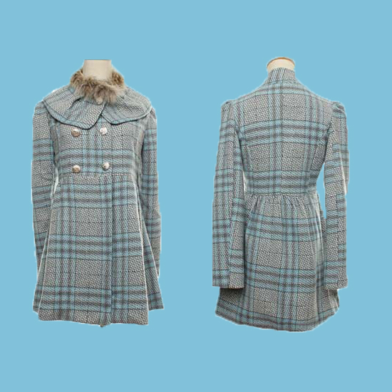 free shipping! Women's plus size available fashion slim outerwear women's trench outerwear plaid thickening overcoat female