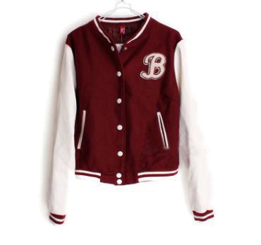 Free shipping women's scrub face faux leather Women baseball clothes outerwear short jacket