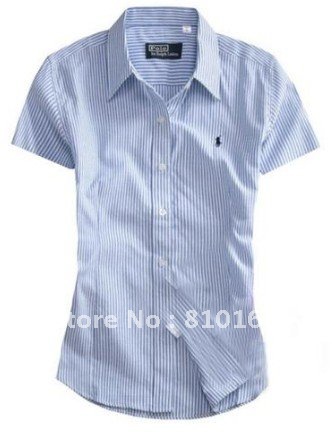 free shipping women's short shirt,cotten,fashion style lade's plaid shirt  ,women clothes 2012!women blouses