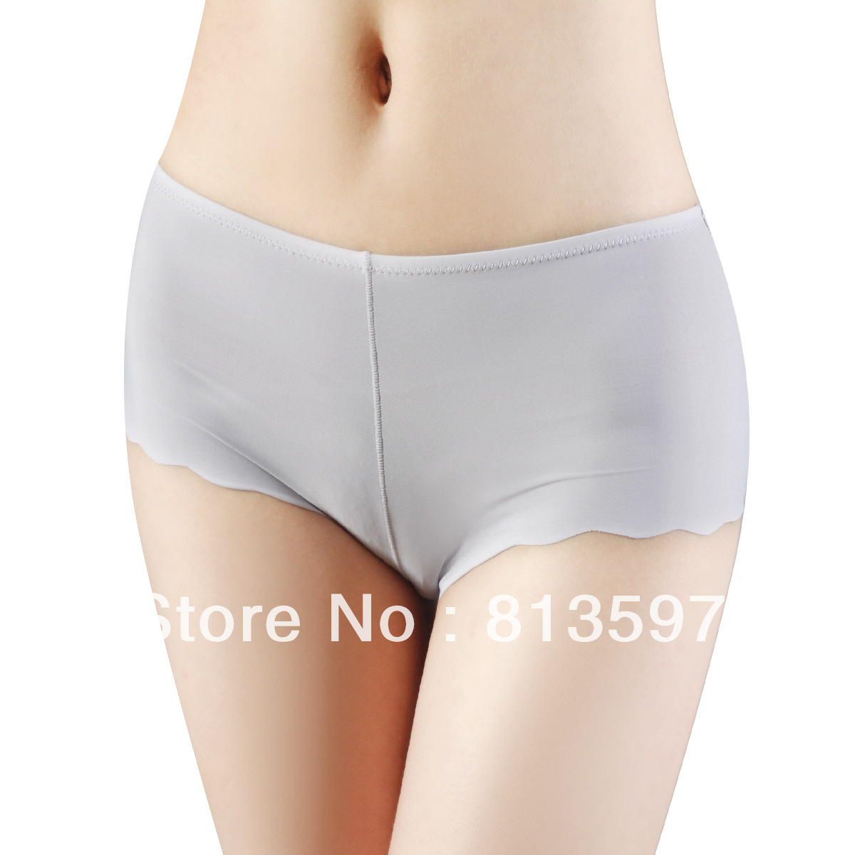 Free Shipping Women's Silky Magnetic Therapy Mid-waist Sexy Seamless Panties -1884