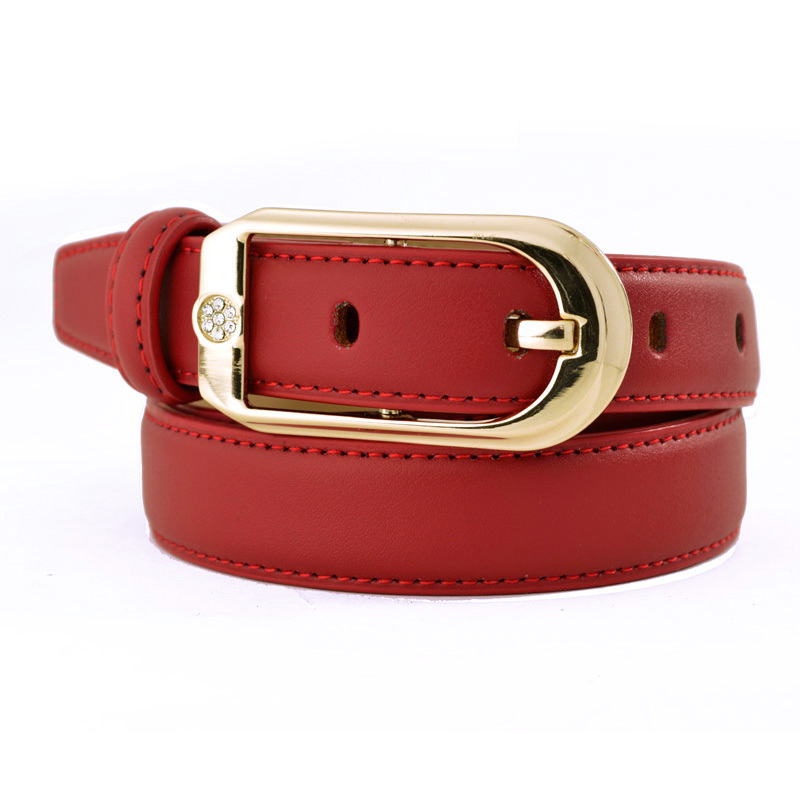 Free shipping Women's strap genuine leather women's belt female fashion all-match rhinestone cowhide belt A422