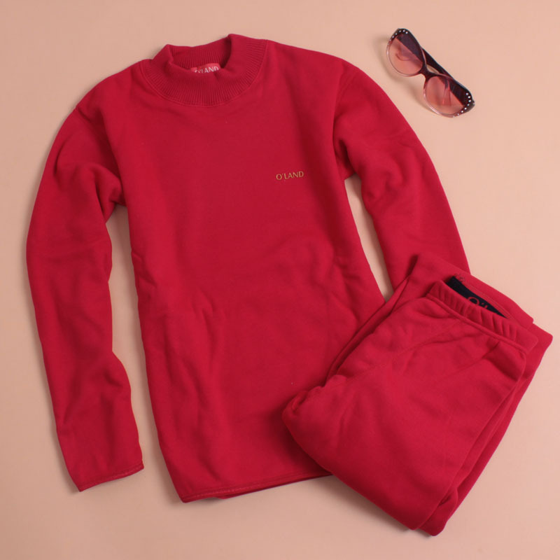 Free shipping Women's thermal underwear red color