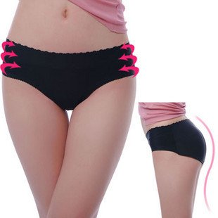 Free shipping/women's underwear one-piece panties  padded buttocks panties hold up your hip padded panty36pcs/lot