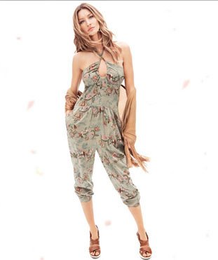 Free Shipping Women's Vest and Pant 2 in 1 Style Halter Off Shoulder Bohimian Style Rompers Jumpsuit  LT1927