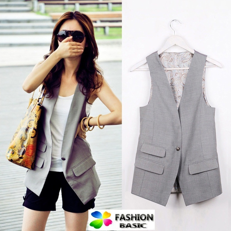 Free shipping!Women's vest fashion blazer vest plus size vest female spring and summer