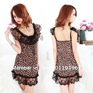 Free Shipping Women wild pajamas ladies' nightgown costumes dress for 2012 fashion Summer one size