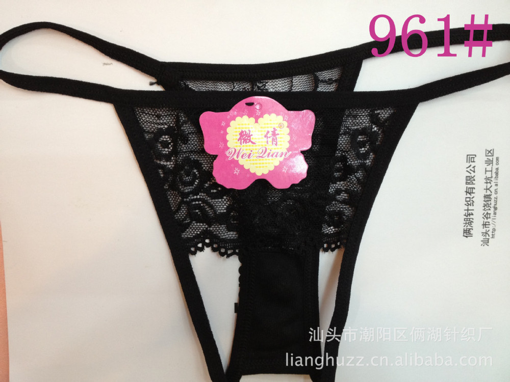 free shipping Womens Underwear Lots Black Sexy G String With Wholesale Price Top Quality