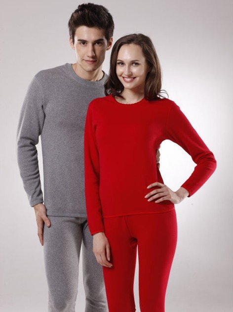 Free shipping,Wool  thermal underwear , Add hair thickening warm underwear suit , warm underwear of men and women