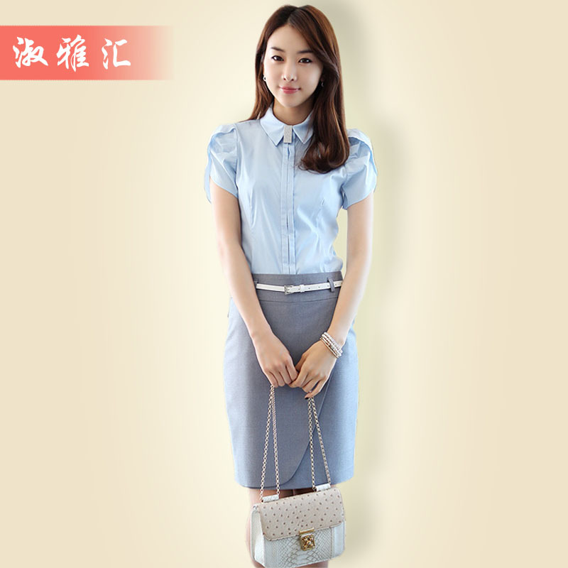 Free shipping Work wear clothing ol career shirt set dresses fashion professional set 2013 spring and autumn