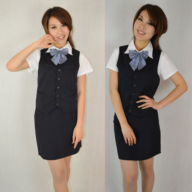 Free shipping Work wear women vest skirt set vest three-piece set of underwear and dresses