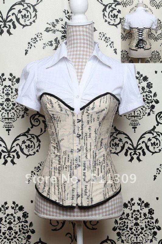 Free Shipping,Yellow Fashion Overbust Corset,S-XXL available,7333