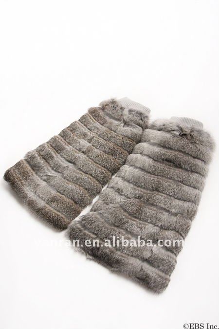 Free shipping YR-136 Hot sale rabbit fur leg warmers ~Drop shipping~ wholesale