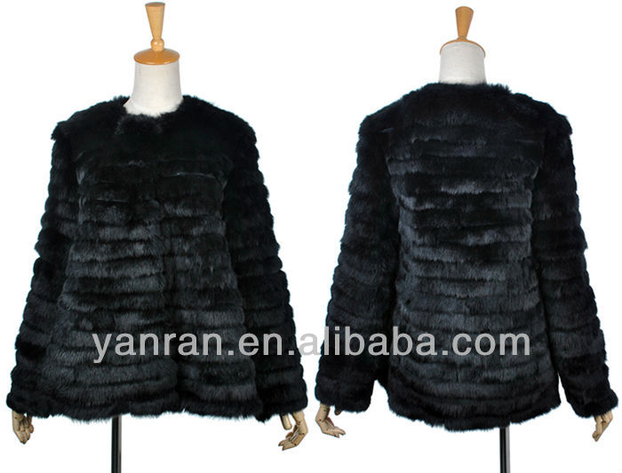 Free shipping YR-270 Latest style Women's rabbit fur jacket